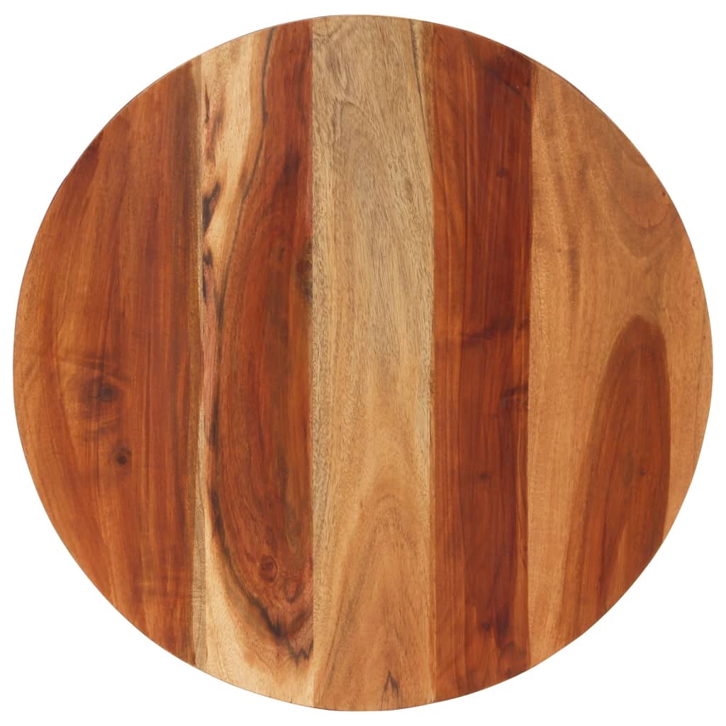 Table Top Multicolor Solid Acacia wood 23.6 in diameter Durable