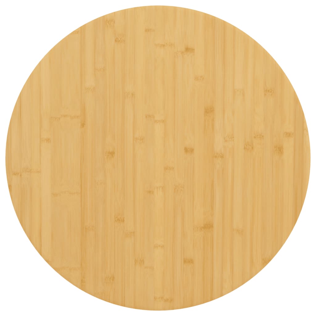 Table Top Natural Bamboo Bamboo Diameter 23.6 in Durable