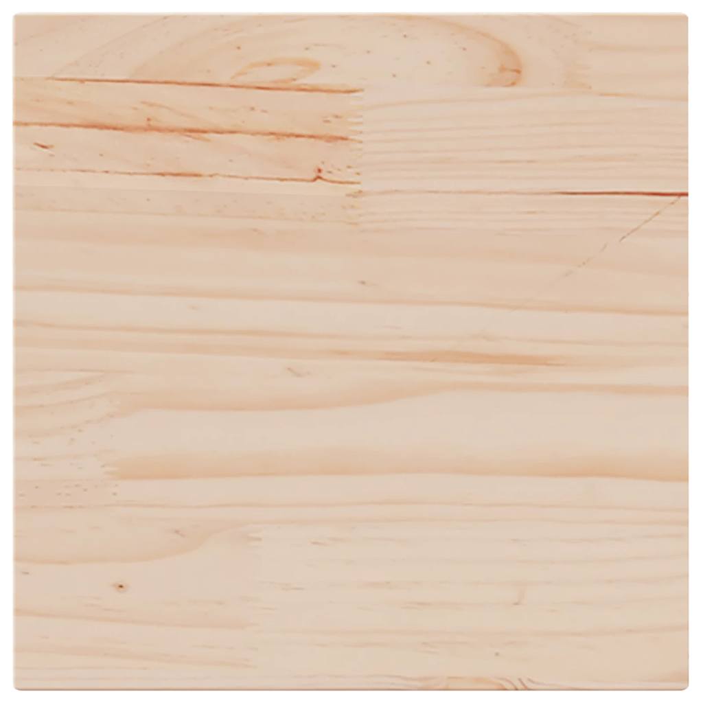 Table Top Natural wood color Solid pine wood 15.7x15.7 in
