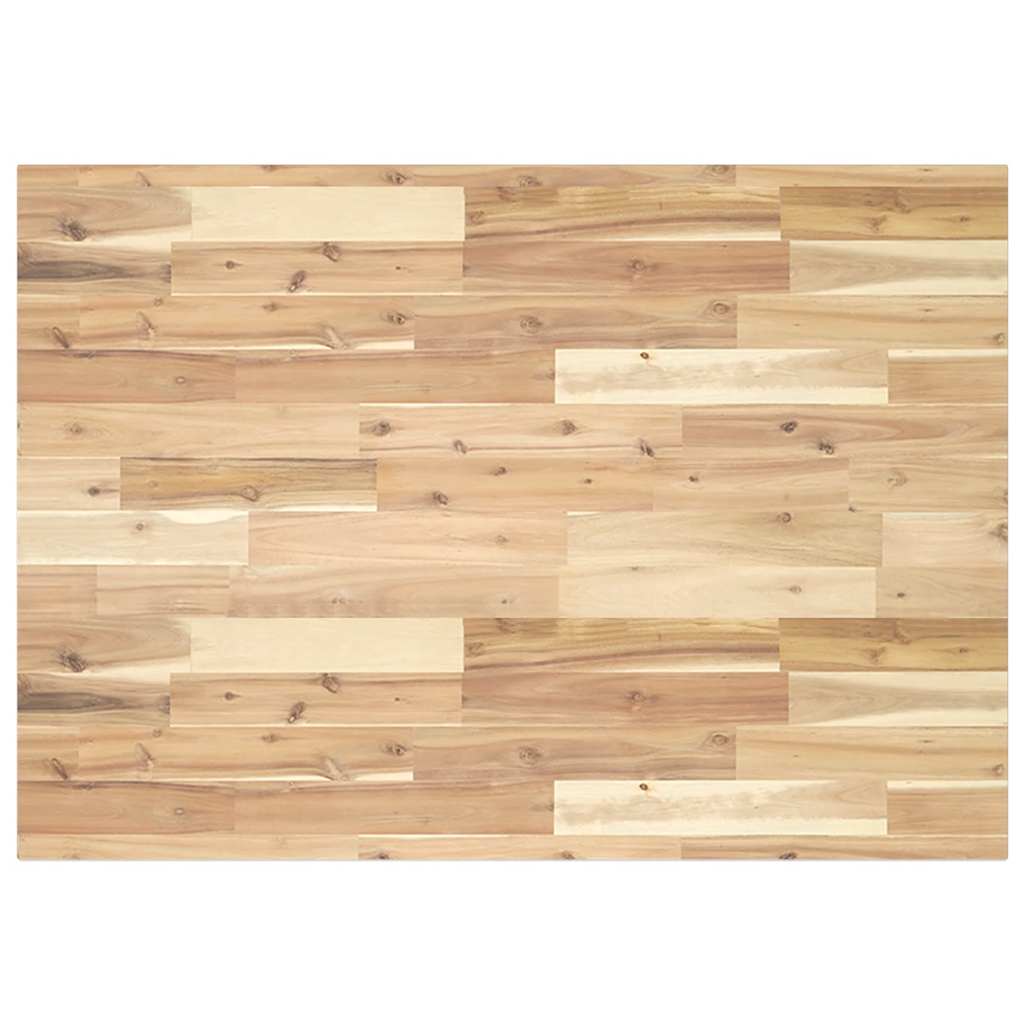 Table Top Rectangular 31.5x27.6x0.8" Solid Wood Acacia