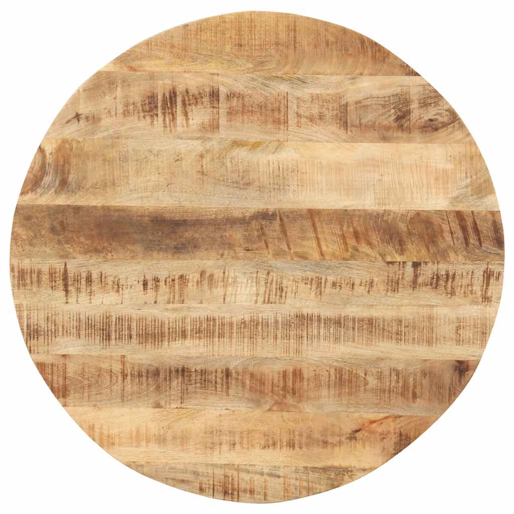 Table Top Solid Mango Wood Round 0.59 - 0.63 " 19.7 "
