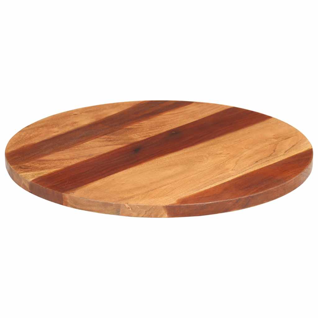 Table Top Solid Wood Acacia Round 0.98 - 1.06 " 23.6 "