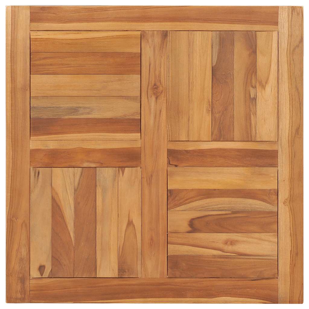 Table Top Teak Solid teak wood 27.6 x 27.6 in Durable Table Top