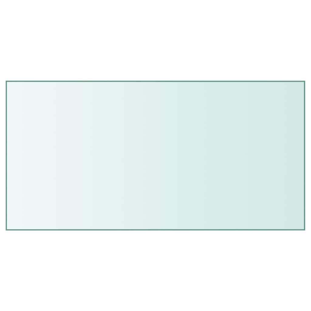 Table Top Transparent Tempered glass 19.7x39.4 in Durable