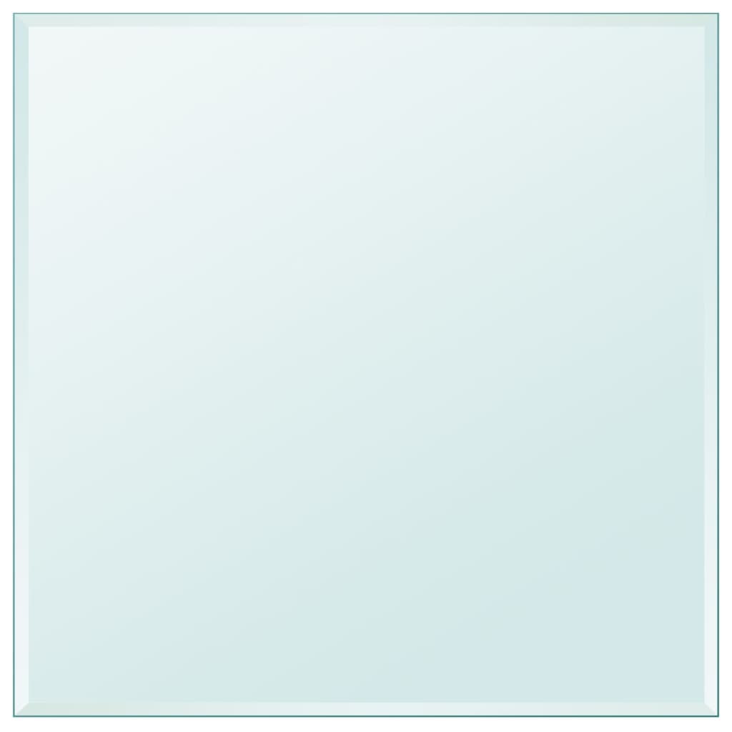 Table Top Transparent Tempered Glass 27.6x27.6 in Durable