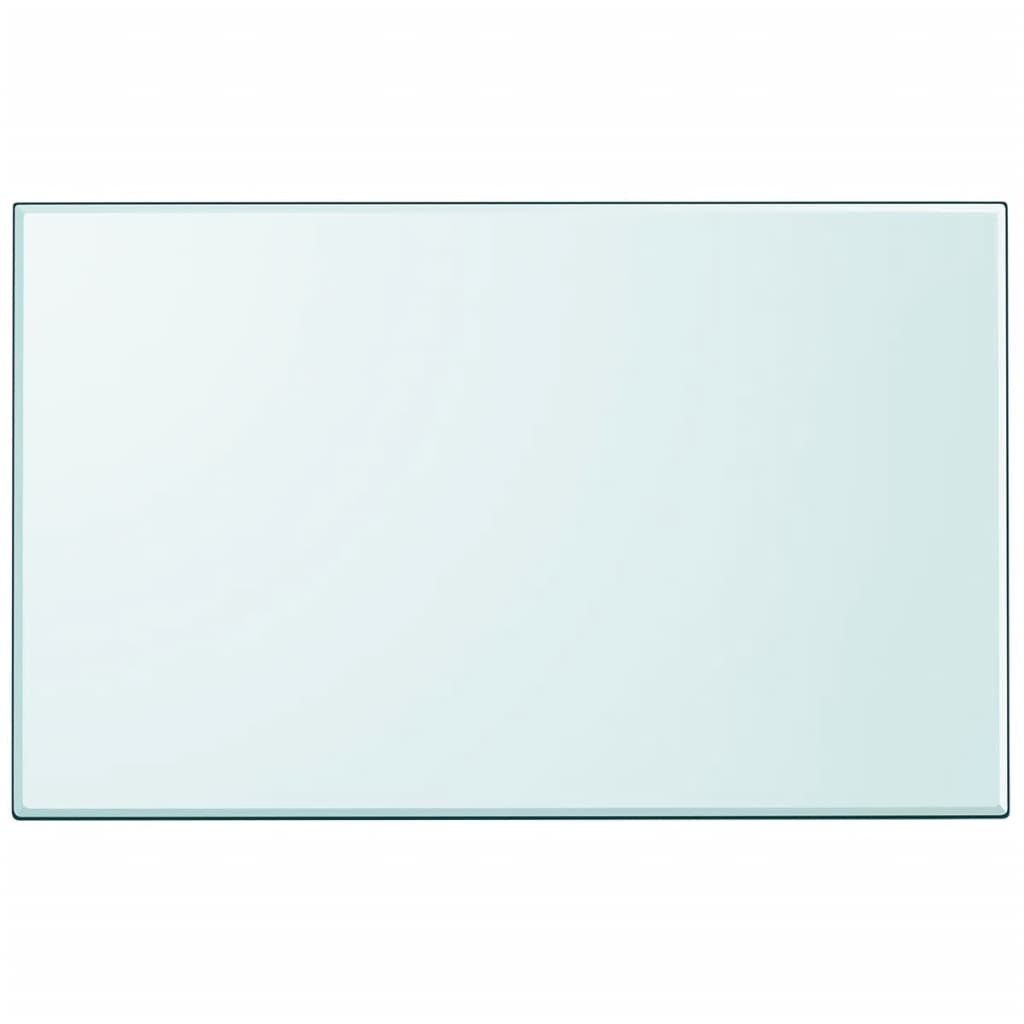Table Top Transparent Tempered Glass 39.4 x 24.4 in Table Top