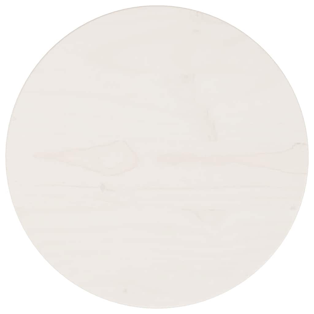 Table Top White Solid pinewood 11.8 in diameter Durable