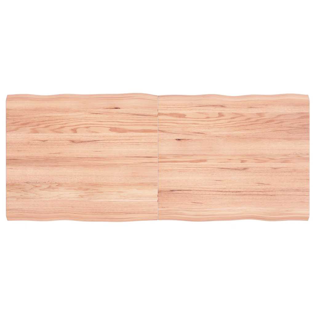 Tabletop Light Brown Solid Oak Wood 55.1 x 23.6 in, Light Brown