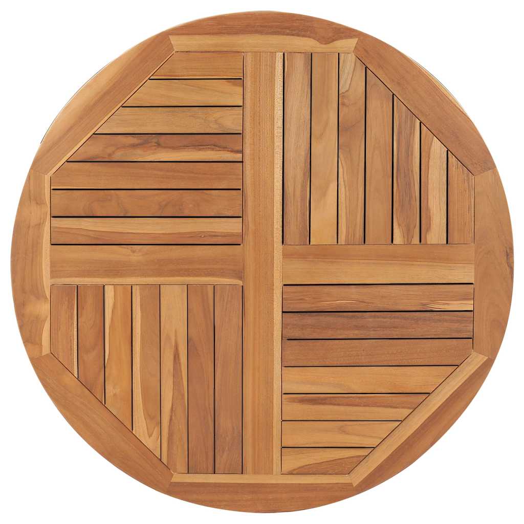 Tabletop Natural Teak Solid teak wood 35.4 in diameter Durable