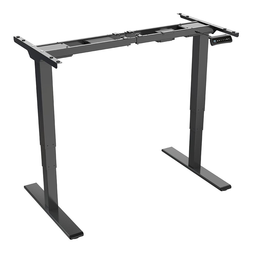 The ACGAM ET225E Electric Three-stage Legs Standing Desk Frame in black
