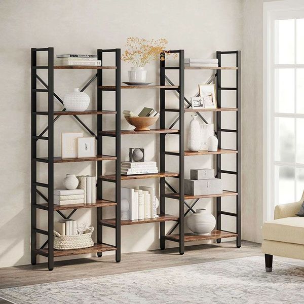 The manufacturer offers iron storage racks, ceiling-high living room units, multi-tiered wall shelves, and versatile storage solutions