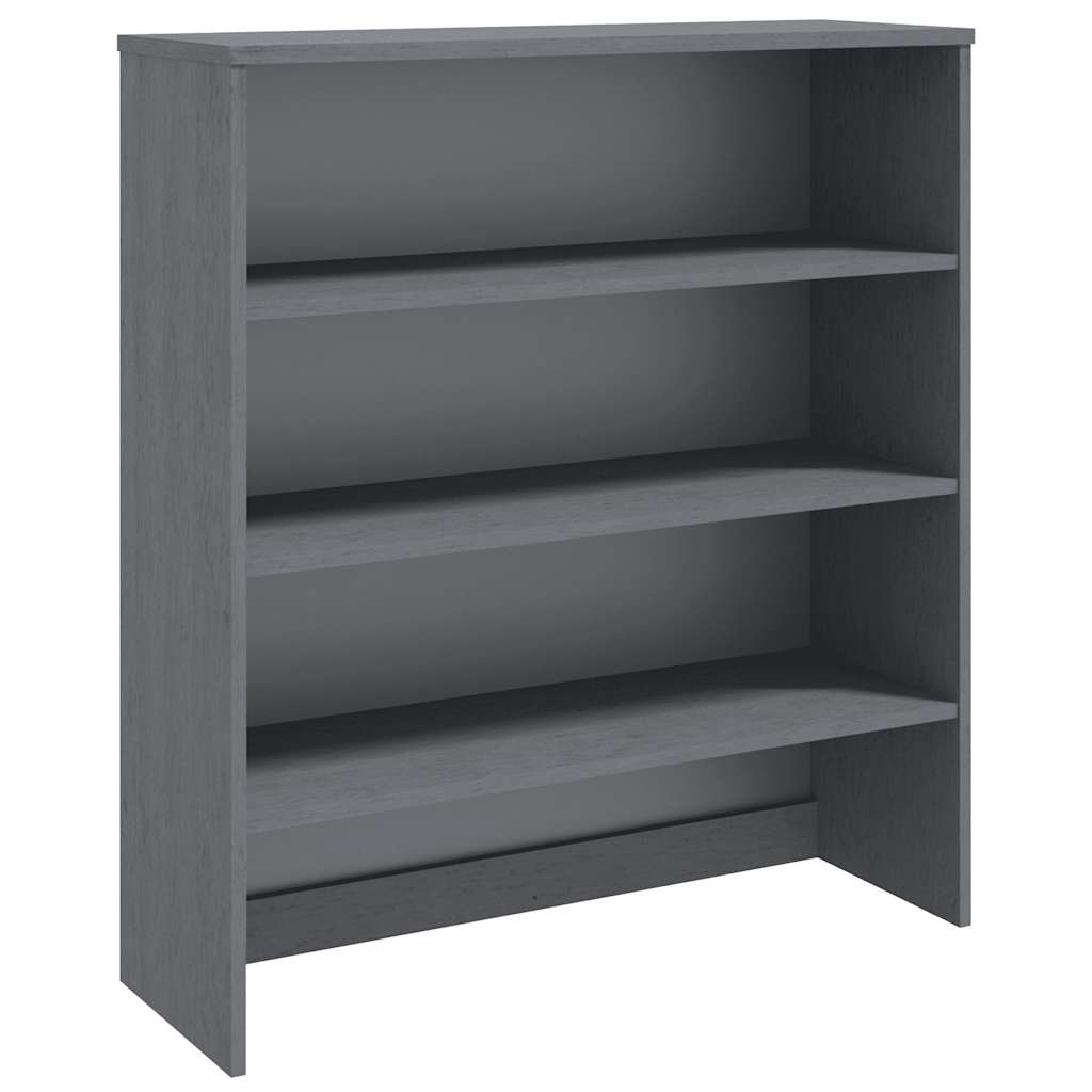 Top For Highboard Dark Grey Solid pinewood, MDF Large