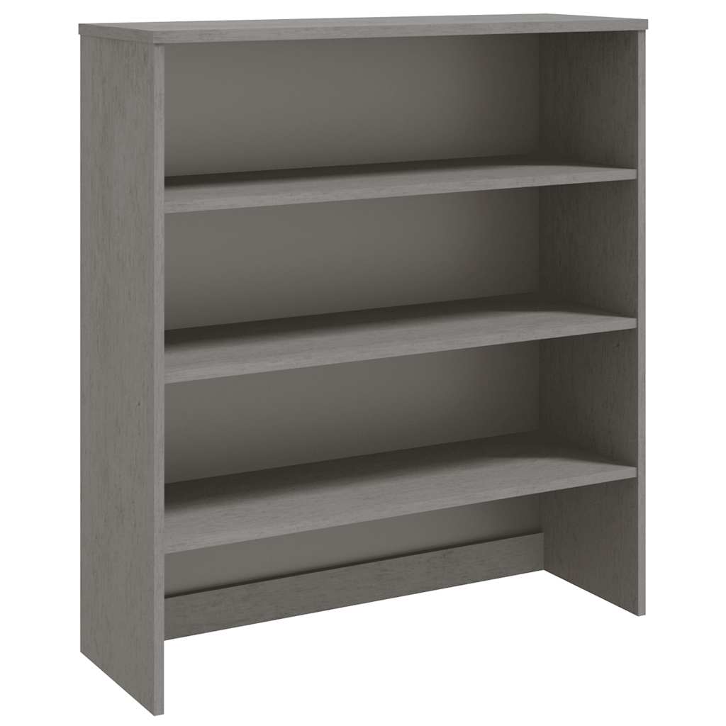 Top for Highboard Light Gray Solid Pine Wood, MDF Medium