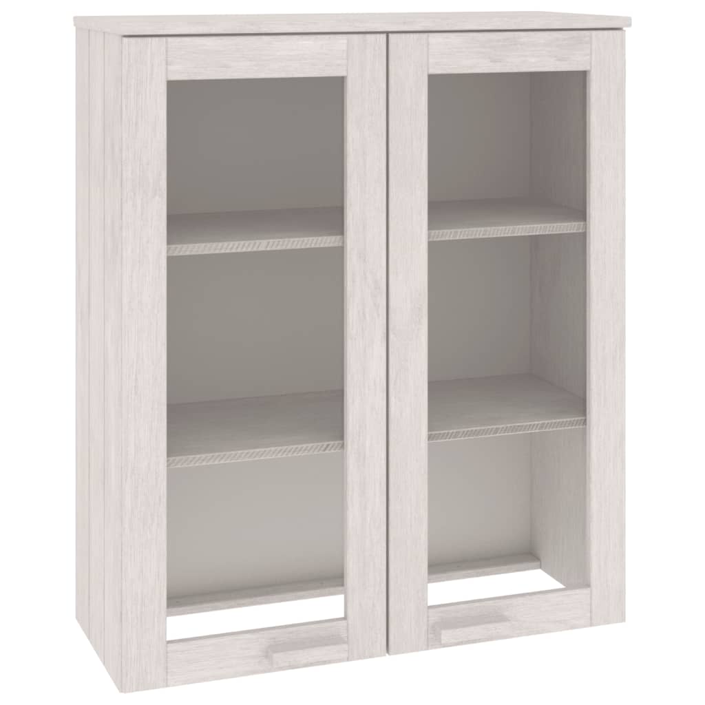 Top For Highboard White Solid Pinewood, MDF 33.5 x 13.8 x 39.4 in