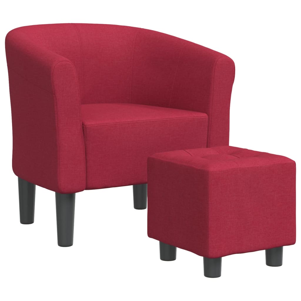 Tub Chair Wine Red