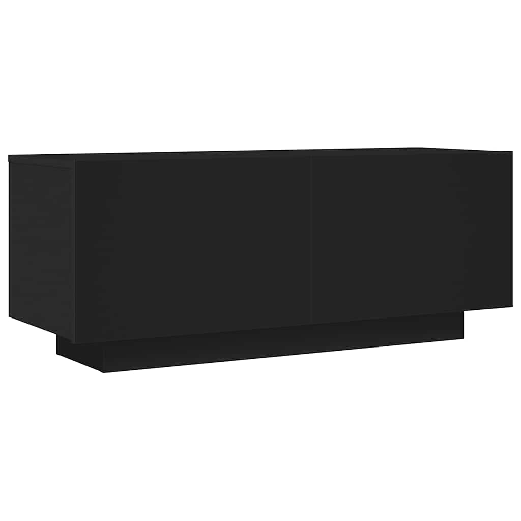 TV Cabinet Black Engineered Wood 39.4 x 13.8 x 15.7 in TV Cabinet
