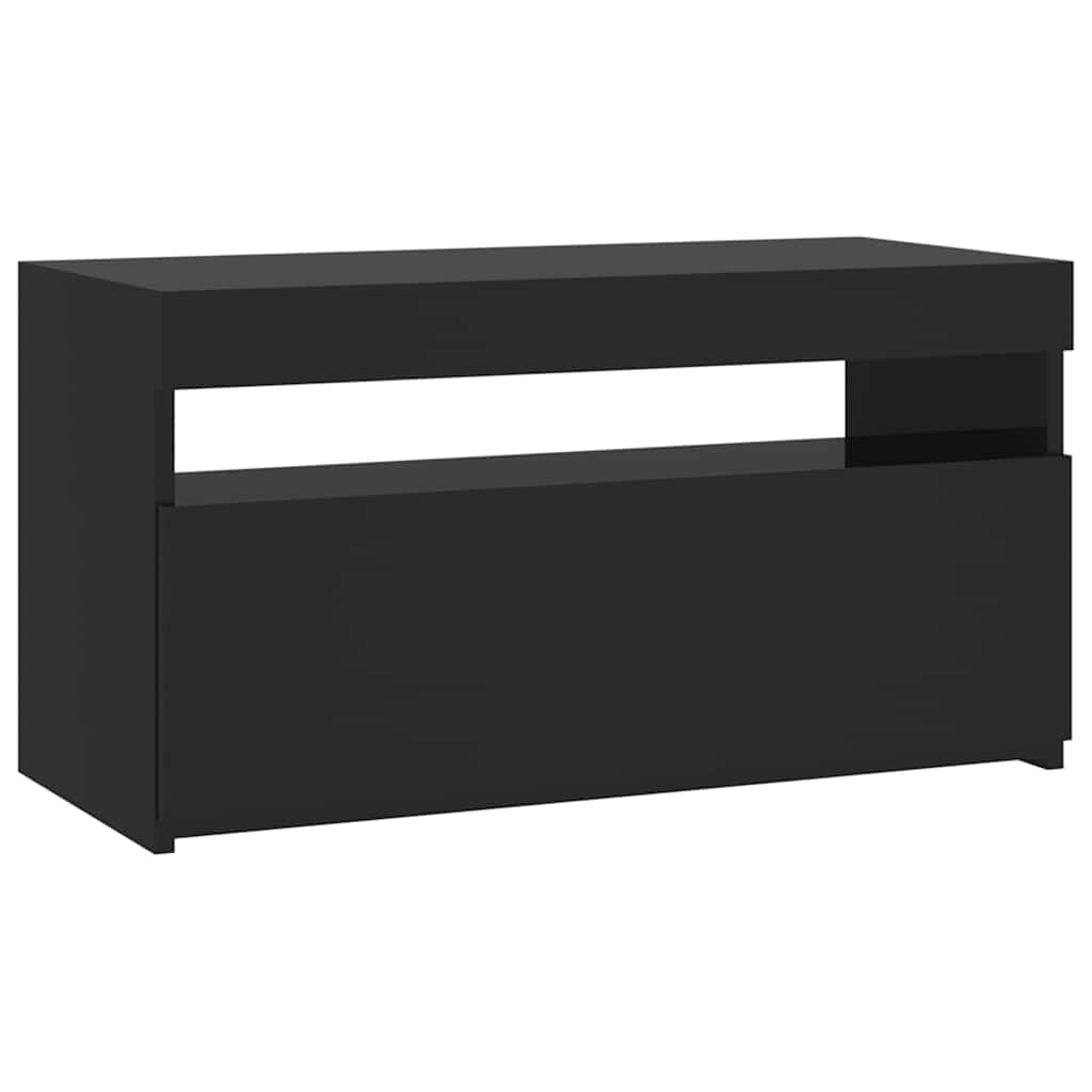 TV Cabinet Black Engineered wood Medium TV Cabinet Rectangular