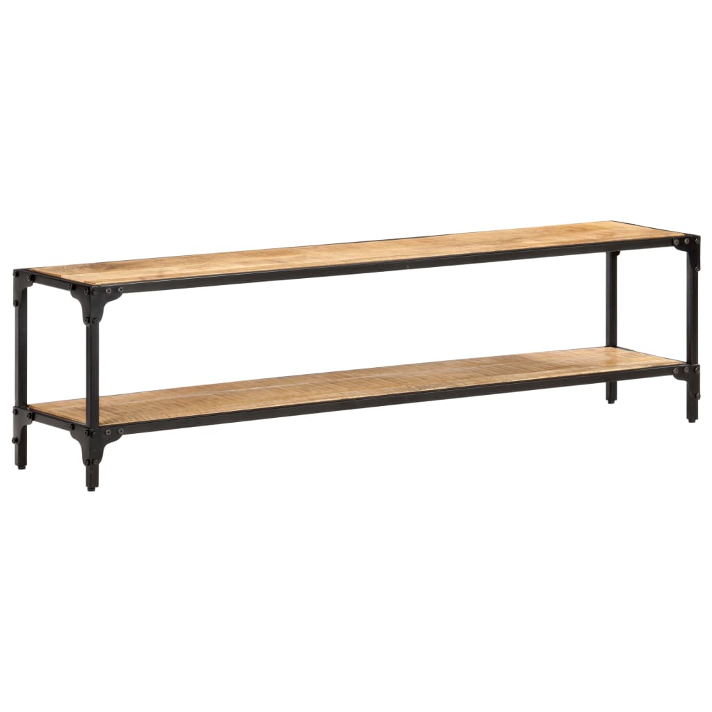 TV Cabinet Brown Solid mango wood 59.1 in Storage TV Cabinet
