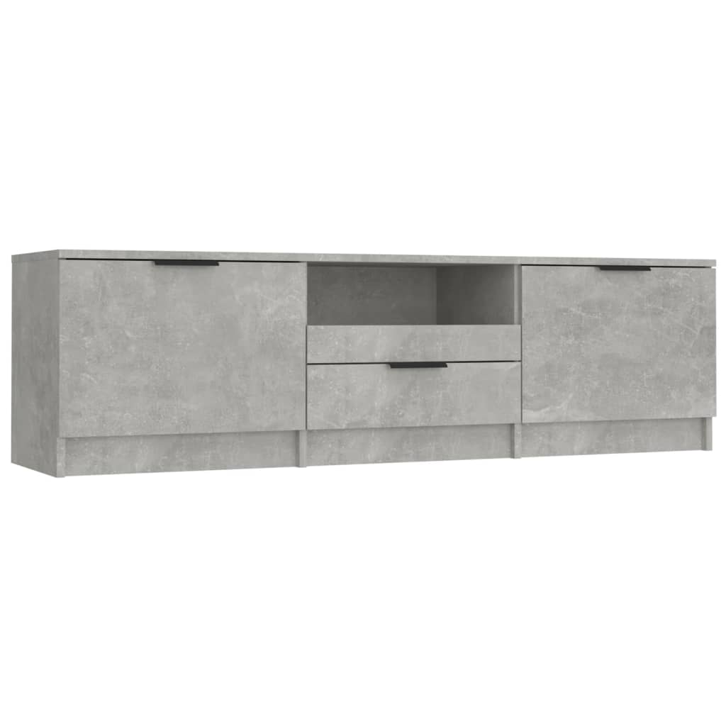 TV Cabinet Concrete grey Engineered wood Medium TV Cabinet