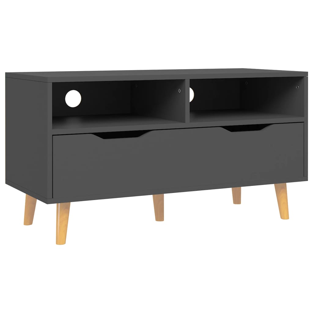 TV Cabinet Grey Engineered Wood 35.4 x 15.7 x 19.0 in TV Cabinet