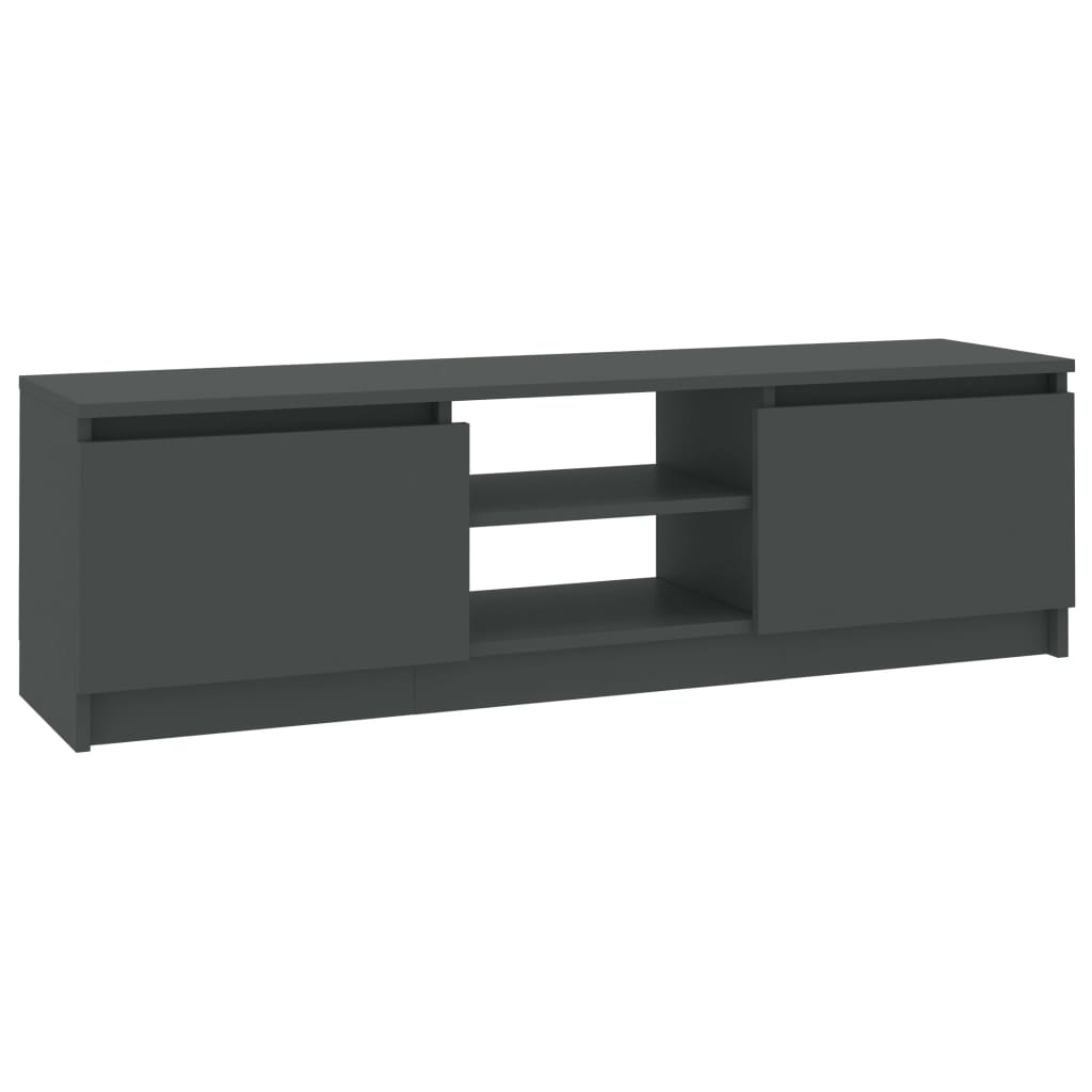 TV Cabinet Grey Engineered wood, MDF Medium TV Cabinet