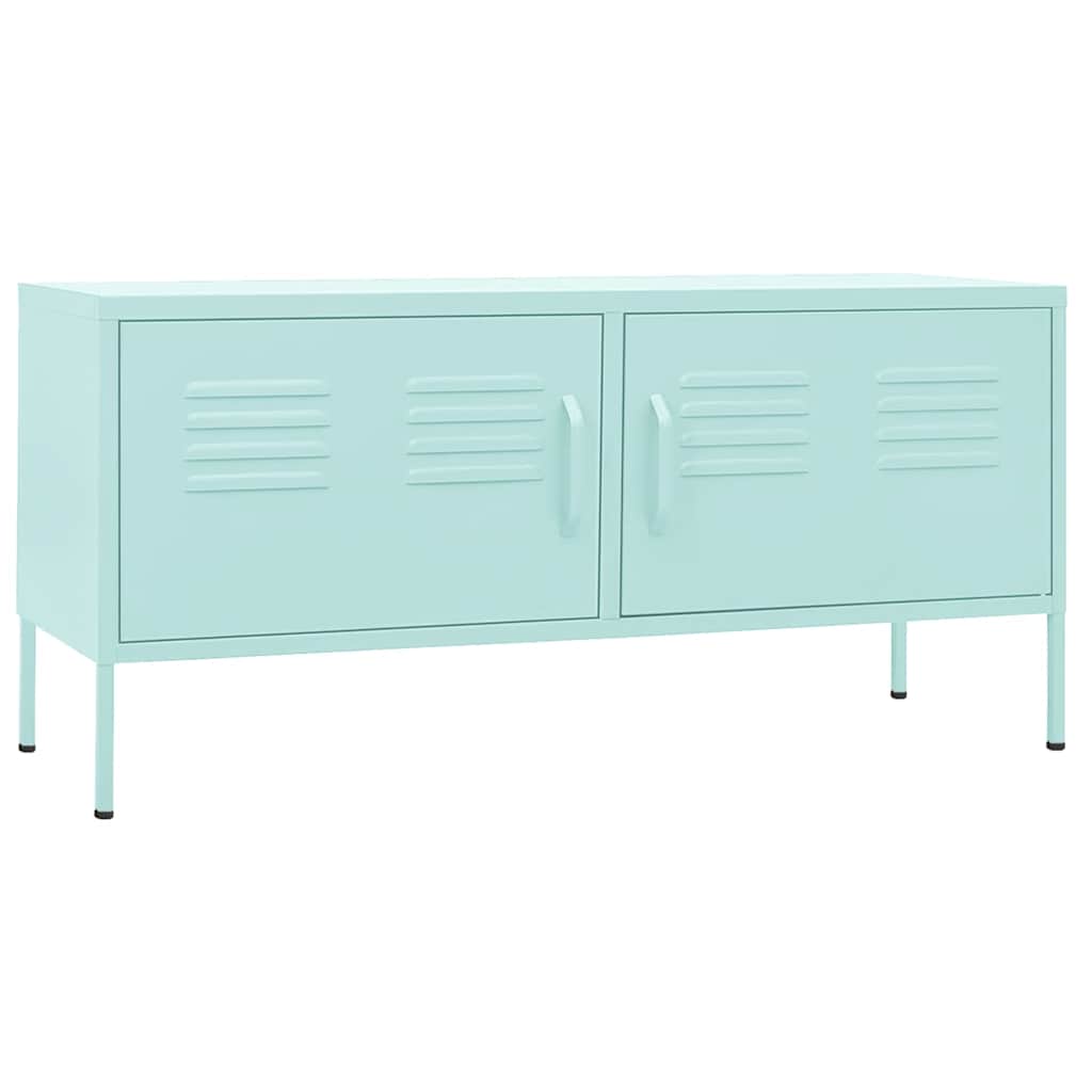 TV Cabinet Mint Steel Medium TV Cabinet Rectangular Modern