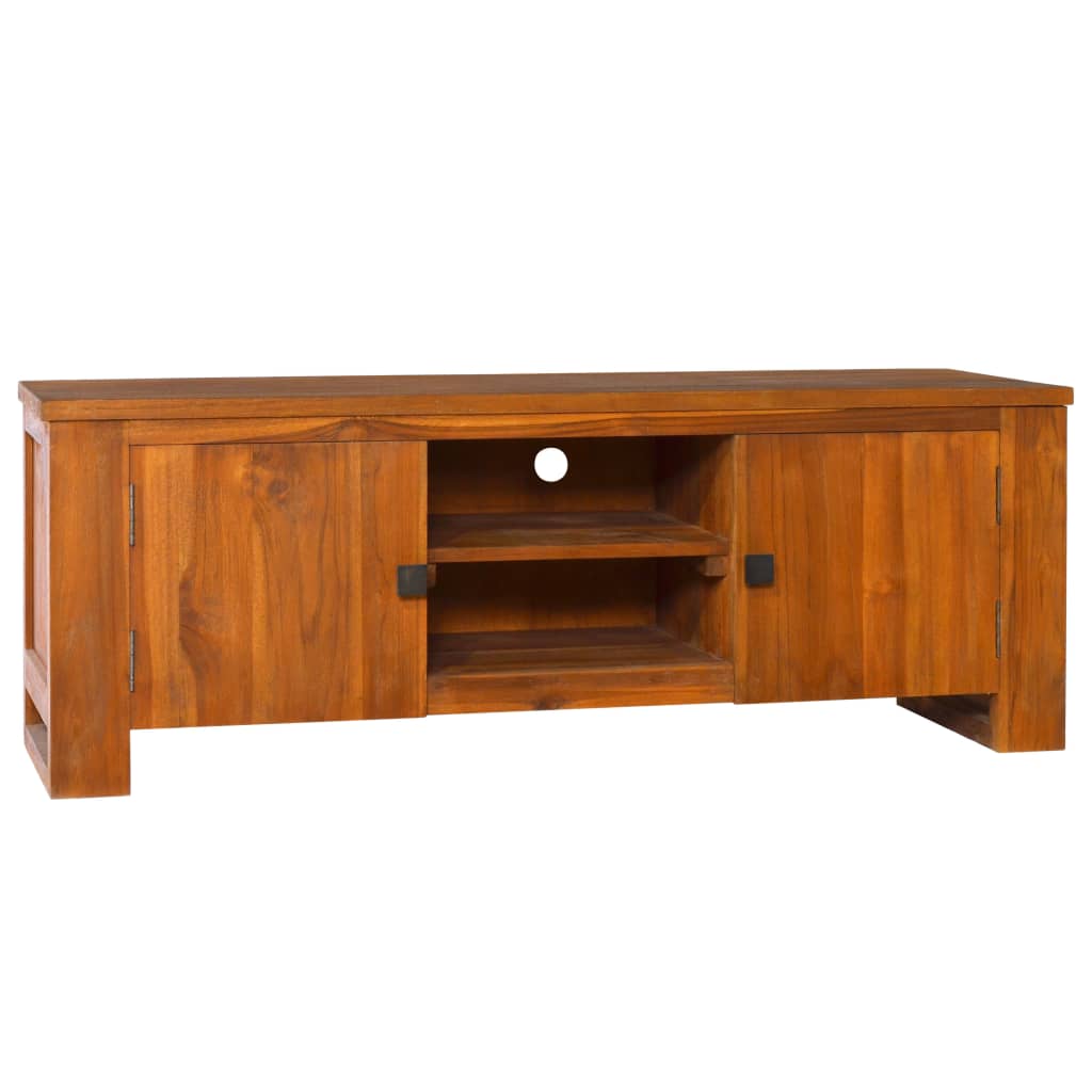 TV Cabinet Natural Teak Solid Teak Wood Large Teak Cabinet