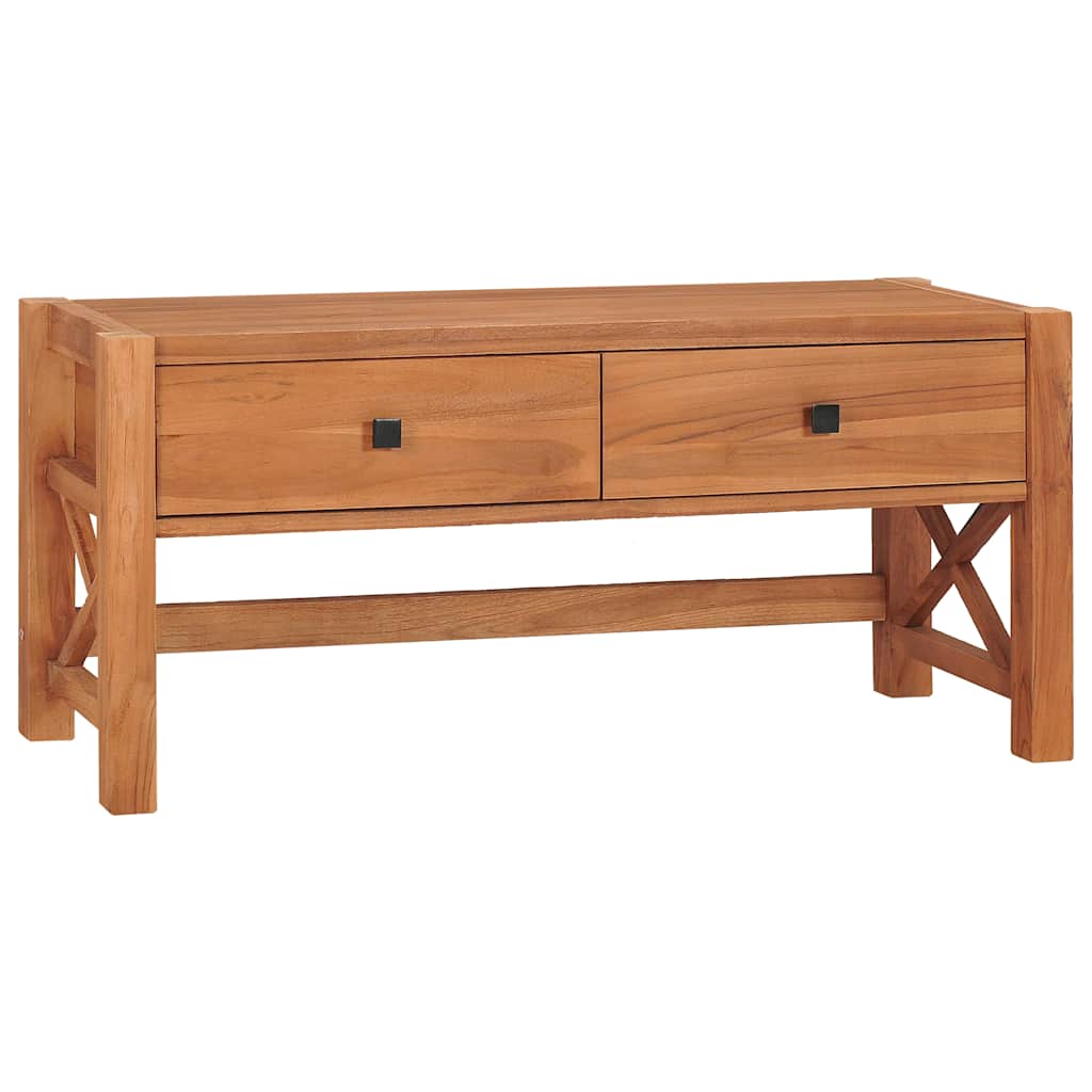 TV Cabinet Natural Teak Teak Wood, Plywood Medium TV Cabinet