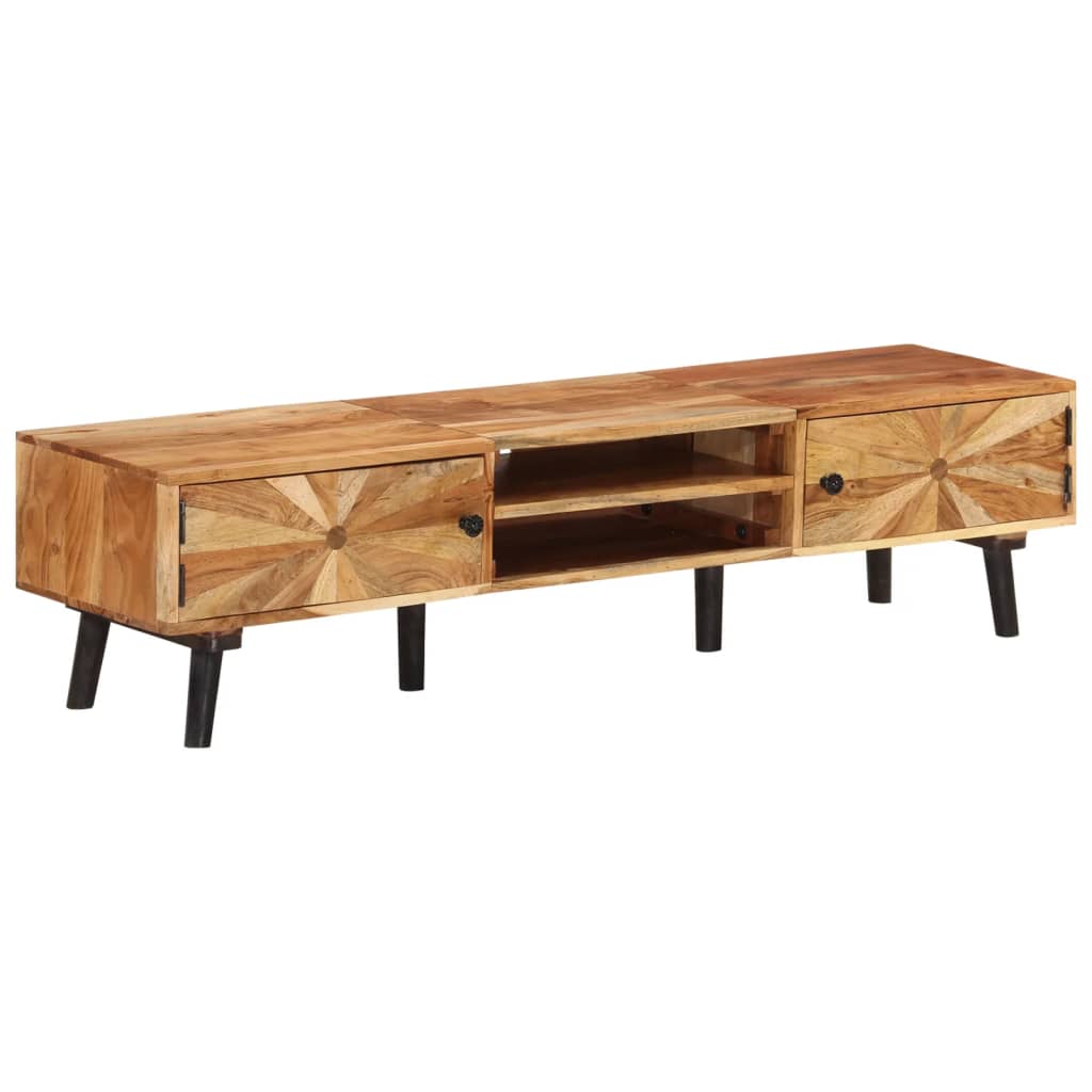 TV Cabinet Natural wood Solid acacia wood Storage TV Cabinet