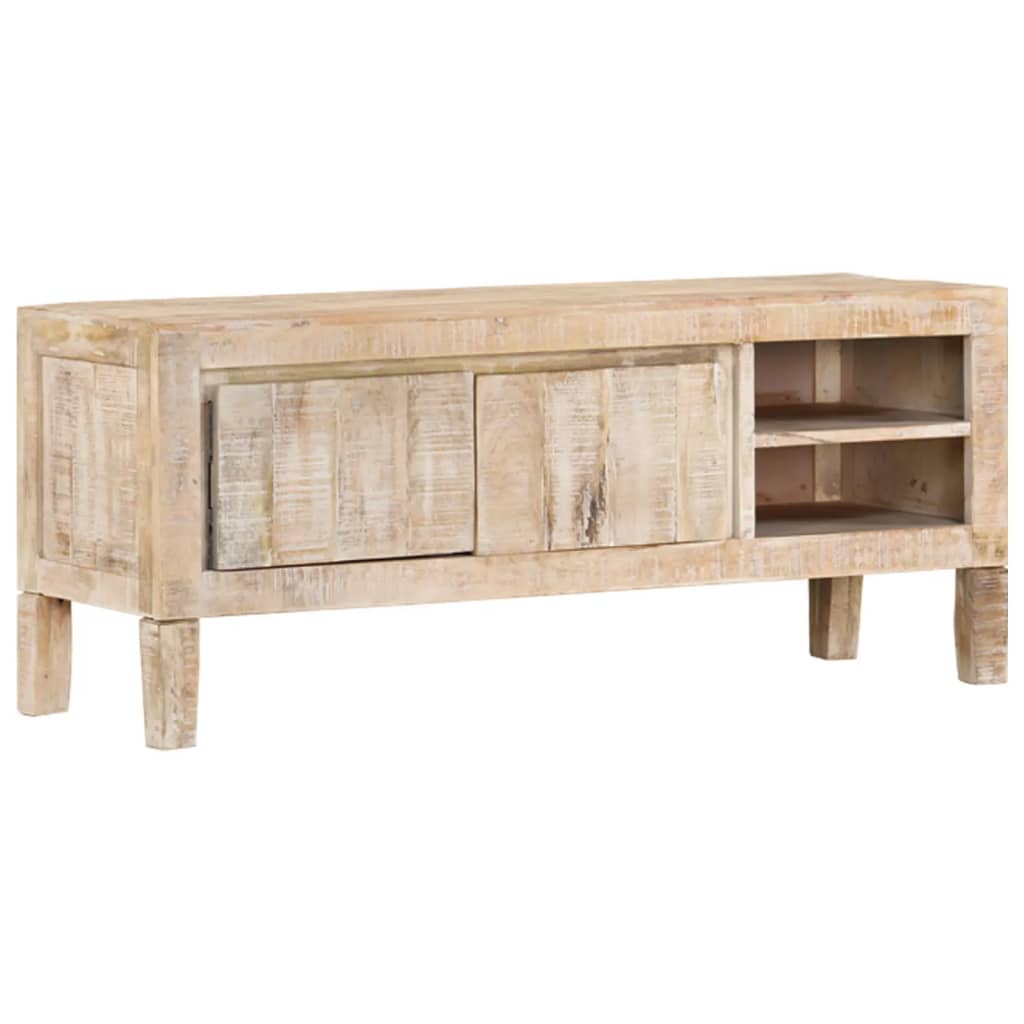 TV Cabinet Natural Wood Solid Mango Wood Medium TV Cabinet