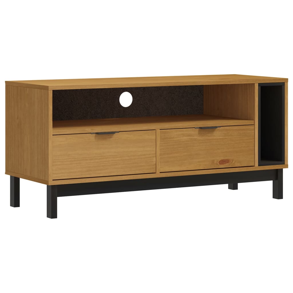 TV Cabinet Oak Solid pine wood with an oak finish Medium