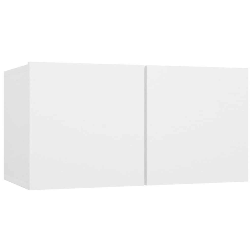 TV Cabinet White Engineered wood 23.6x11.8x11.8 in TV Cabinet