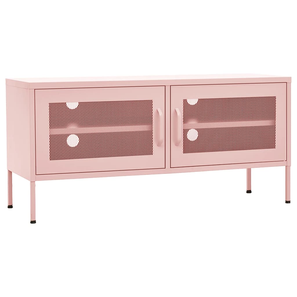 TV Stand Pink 41.3"x13.8"x19.7" Steel