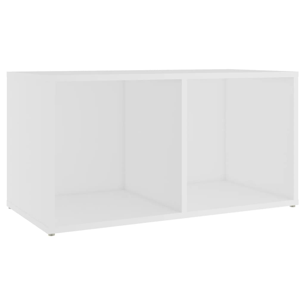 TV Stand White 28.3"x13.8"x14.4" Engineered Wood