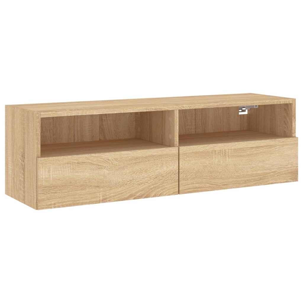 TV Wall Cabinet Sonoma Oak Engineered Wood Medium TV Wall Cabinet