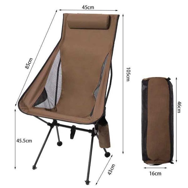 Ultra-light folding travel chair for outdoor camping, picnics, fishing, and beach use, portable and compact model W241111