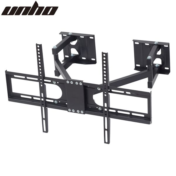 UNHO TV Wall Bracket Mount: Corner TV Wall Mount Swivels Tilts Extends for 32-65 inch LCD LED Plasma Flat Screens VESA from 200x 100 to 600x