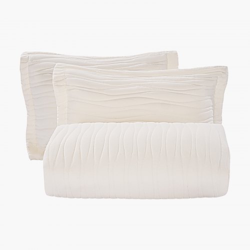 VEVOR 3-piece queen quilt set featuring a lightweight microfiber comforter in beige, includes 1 quilt and 2 pillow shams for a complete bedding ensemble