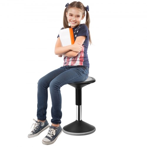 VEVOR Adjustable Wobble Chair (15.7-21.7") for Active Sitting, PVC+ABS Flexible Stool Enhancing Focus and Posture, Perfect for School Use