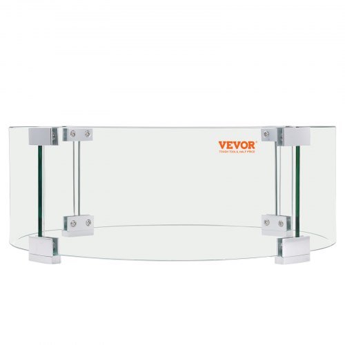 VEVOR Fire Pit Wind Guard, 17 x 6.7 inch Round Glass Flame Shield, 0.24-Inch Thick Fire Table Accessory, Clear Tempered Glass Flame Guard for Propane

VEVOR's 17x6.7-inch round tempered glass wind guard for fire pits, a 0.24-inch thick clear flame shield designed for propane fire tables