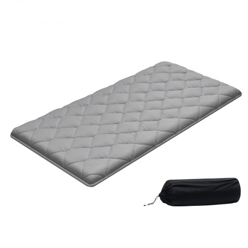 VEVOR foldable twin-size Japanese tatami futon mattress featuring 9-layer construction, includes storage bag and fastener for sleeping on the floor