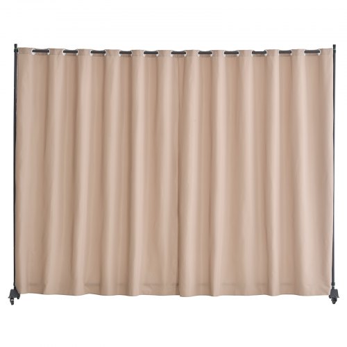 VEVOR mobile room divider with wheels, freestanding curtain panel for privacy in offices, bedrooms, or dining areas