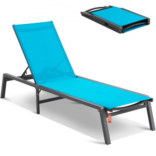 VEVOR outdoor chaise lounge chair with 5 adjustable positions