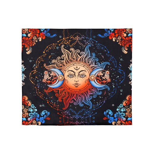 VEVOR Sun and Moon Wall Tapestry, Psychedelic Floral Design, Vintage Home Decor for Bedroom or Living Room