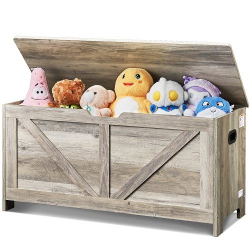 VEVOR Wooden Toy Chest for Kids, Toddler Toy Storage Box with Flip-Top Lid and Safety Hinge, 38.98 x 15.55 x 18.9" Large Kids Storage Bench for Playro

VEVOR's wooden toy chest for children features a flip-top lid with safety hinge, measuring 38.98 x 15.55 x 18.9 inches, serving as a spacious storage bench for playrooms