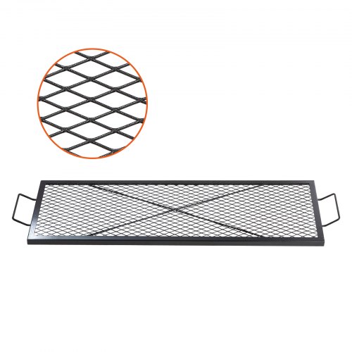 VEVOR X-Marks Fire Pit Grill Grate, Rectangle Cooking Grate, Heavy Duty Steel Campfire BBQ Grill Grid with Handle & Support X Wire, Portable Camping C

VEVOR X-Marks fire pit cooking grate, rectangular heavy-duty steel BBQ grill with handle and X-wire support, portable for camping