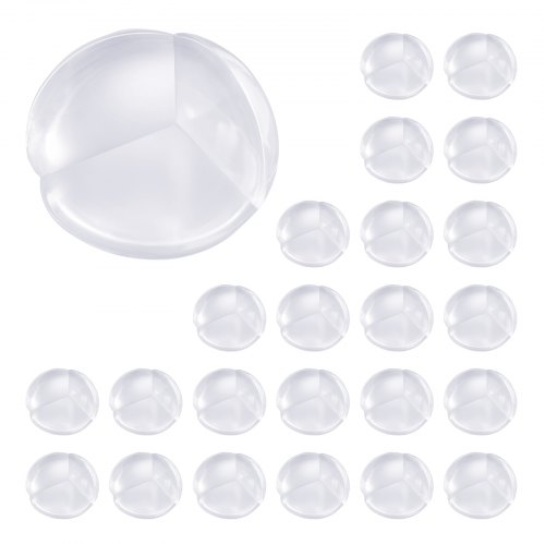 VEVOR's 24-pack clear baby corner protectors feature 1.34-inch depth and 0.28-inch thickness for table safety