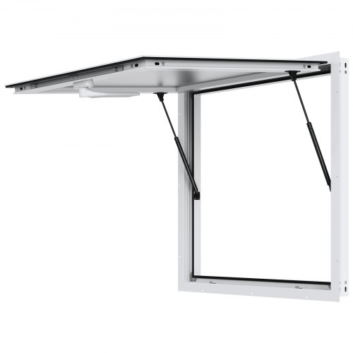 VEVOR's 36"x36" aluminum food truck service window with awning door, adjustable up to 85 degrees