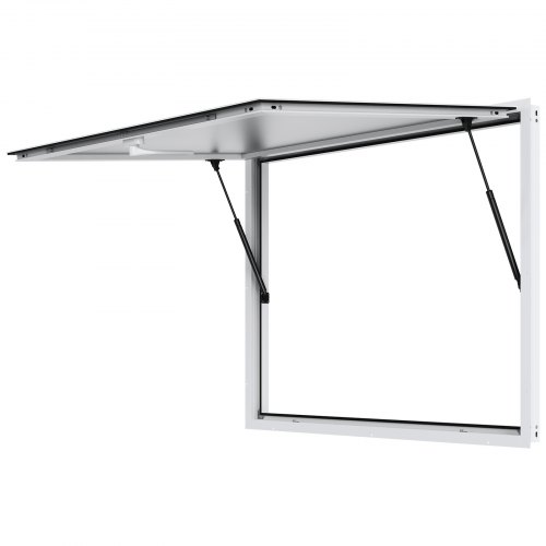 VEVOR's 48"x36" aluminum food truck service window with awning door, adjustable up to 85 degrees