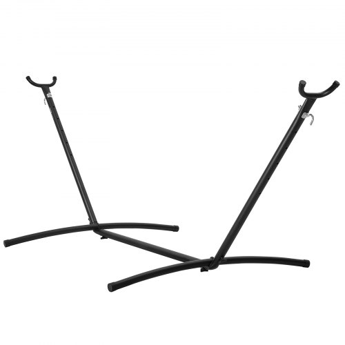 VEVOR's sturdy 450lb-capacity hammock stand fits two people, with adjustable hooks for 10-13 ft hammocks